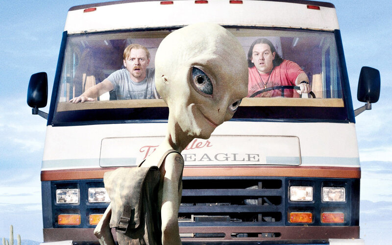 Alien in Front of Van
