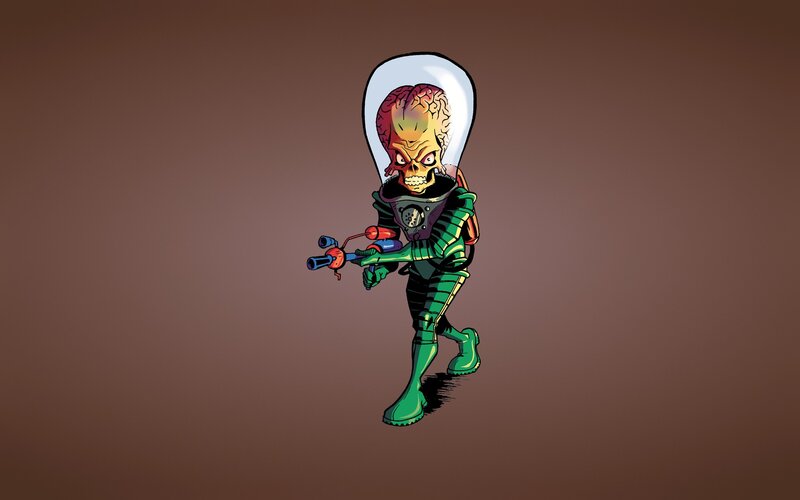 Alien in Green Suit