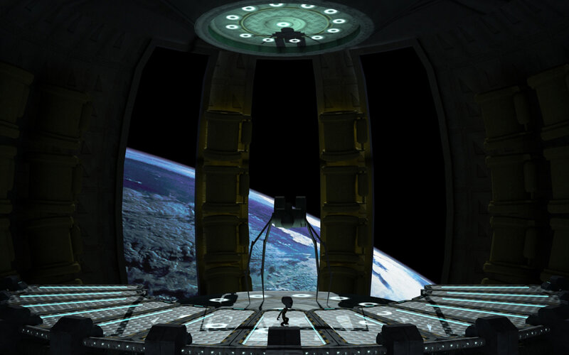 alien in space station