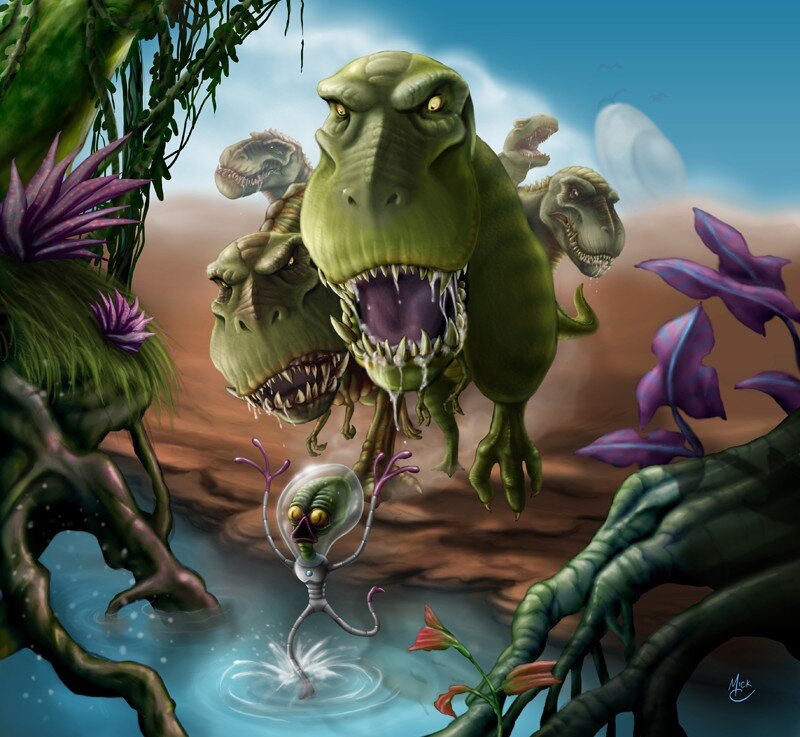 Alien in Water