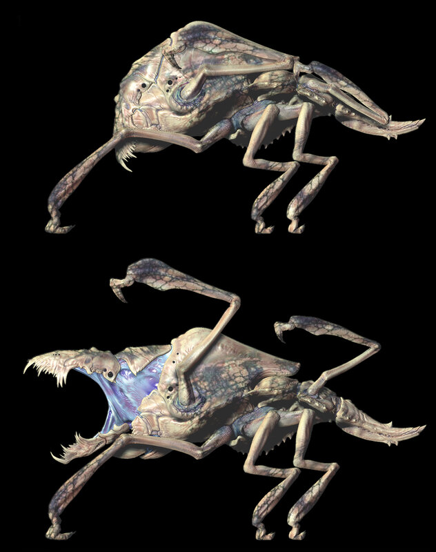 alien insect creature concept art