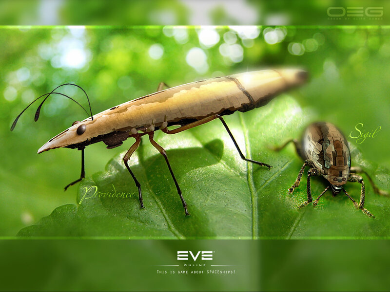 Alien insects on a leaf