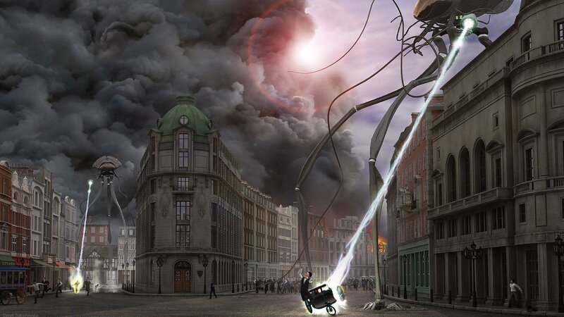 Alien Invasion of City — Gray
