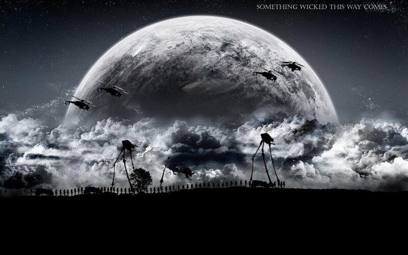 Alien Invasion on Planet — Black