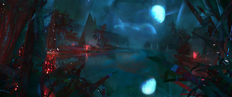 Alien Jungle at Night