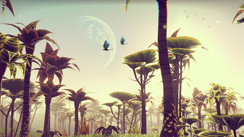 Alien Jungle Landscape — Green, Serene, Morning, 3d Render
