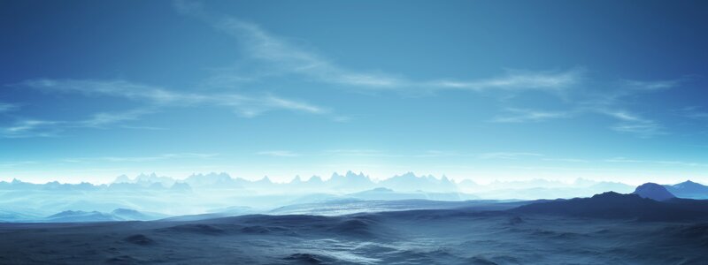 Alien Landscape — Blue