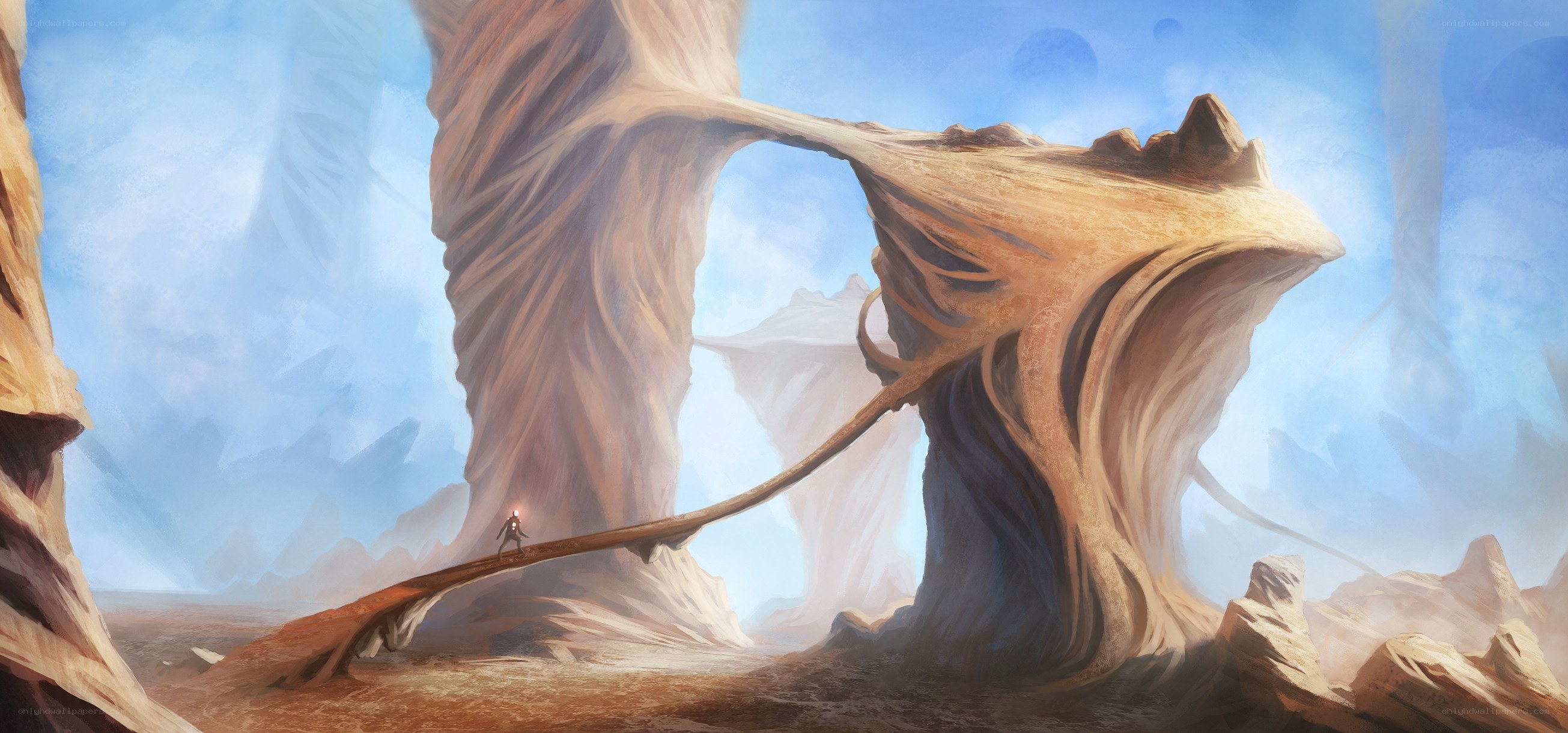 alien landscape with arch
