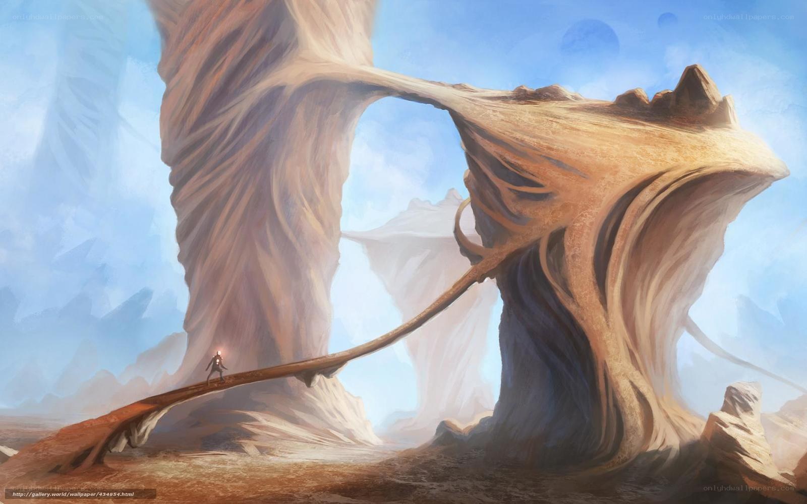 alien landscape with arch