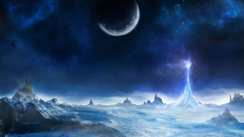 Alien Landscape with Ice