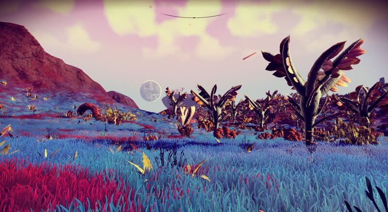 Alien Landscape with Plants
