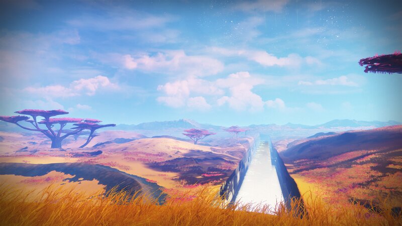 Alien Landscape with Train