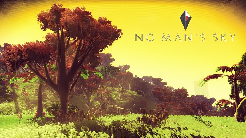 Alien Landscape with Trees