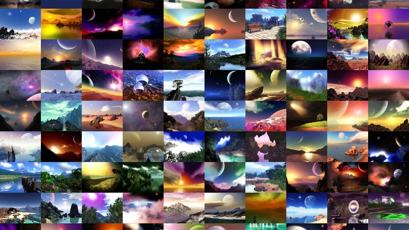 Alien Landscapes Collage