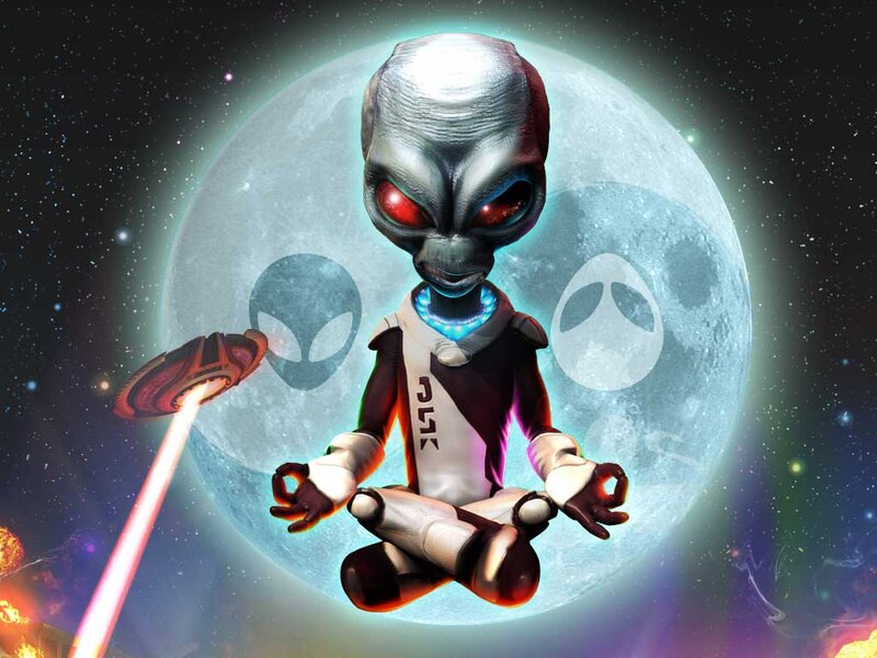 Alien Meditating in Space