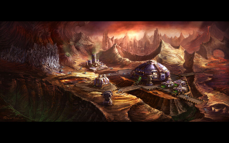 Alien Mining Colony — Brown