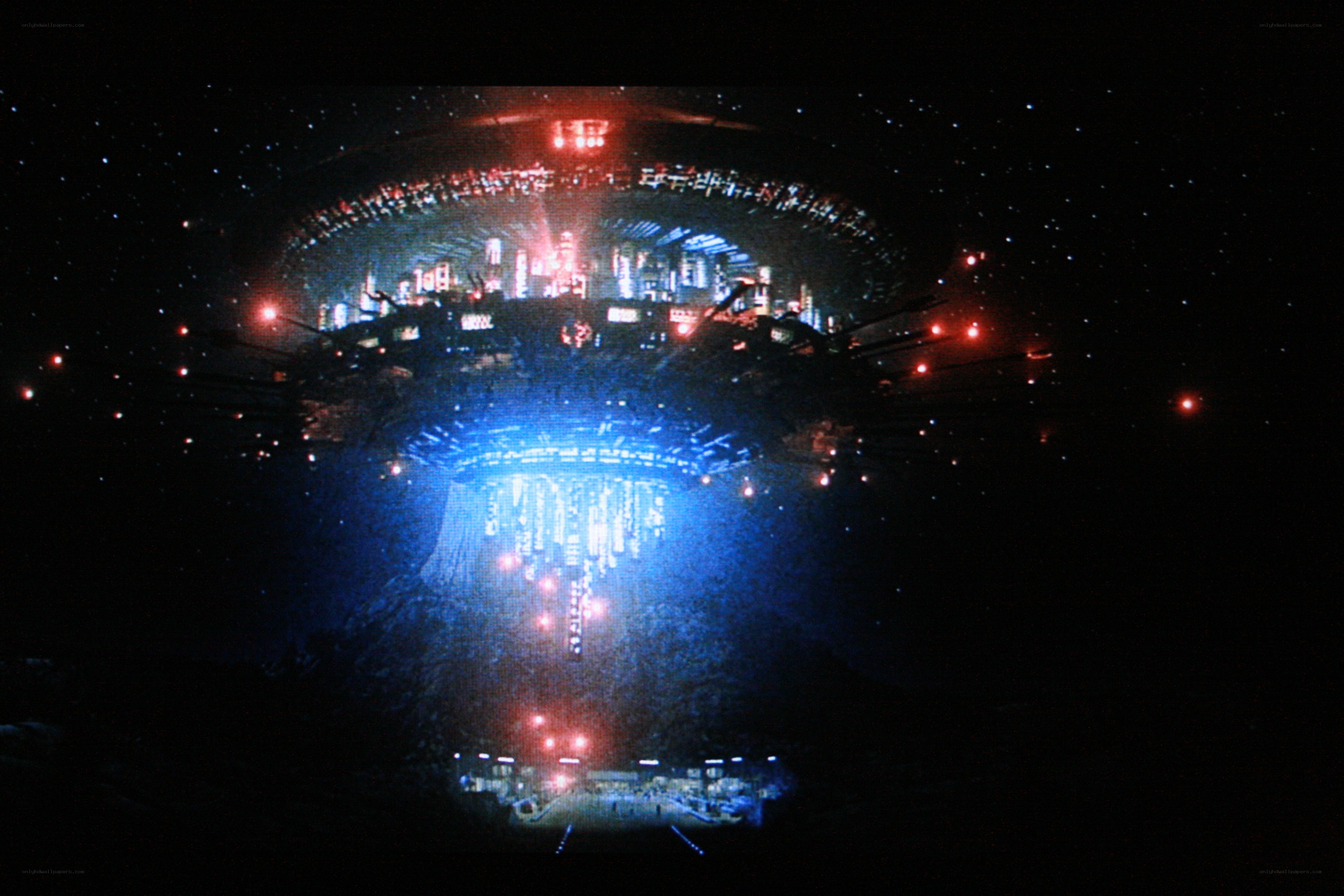 alien mothership in space