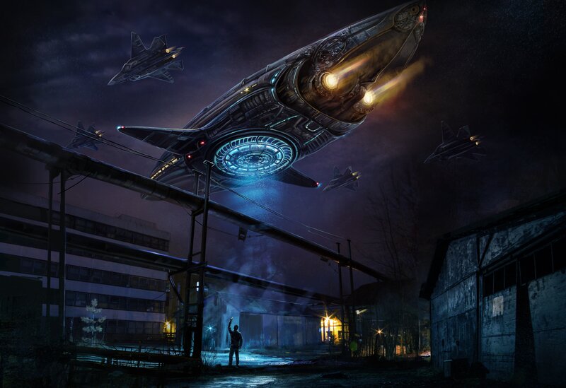 Alien Mothership Landing