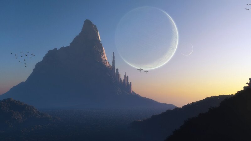 Alien Mountain City