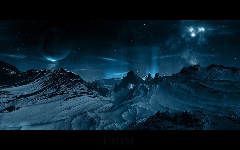 alien mountain landscape