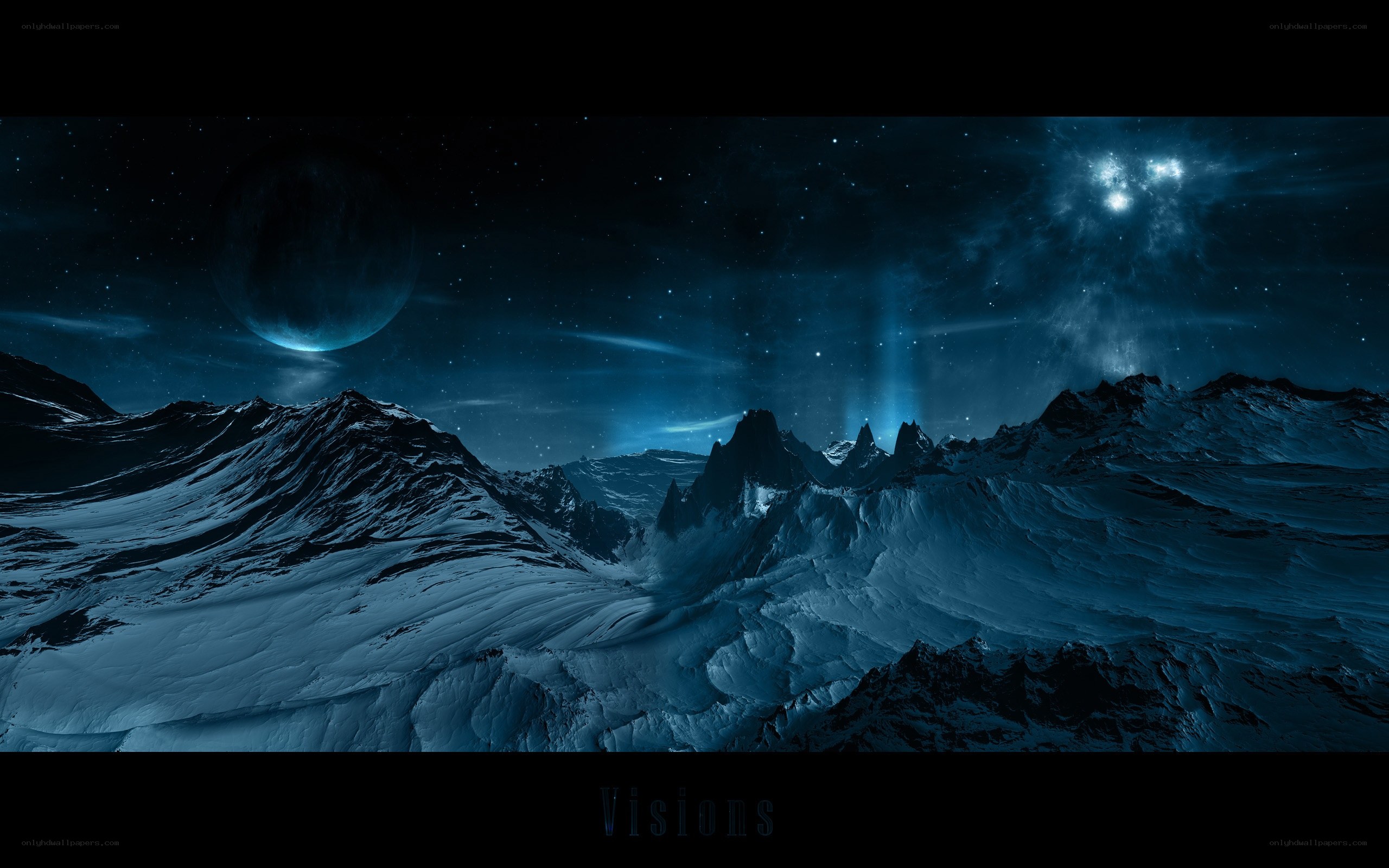 alien mountain landscape