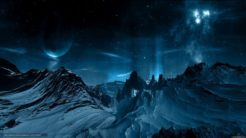 alien mountain landscape