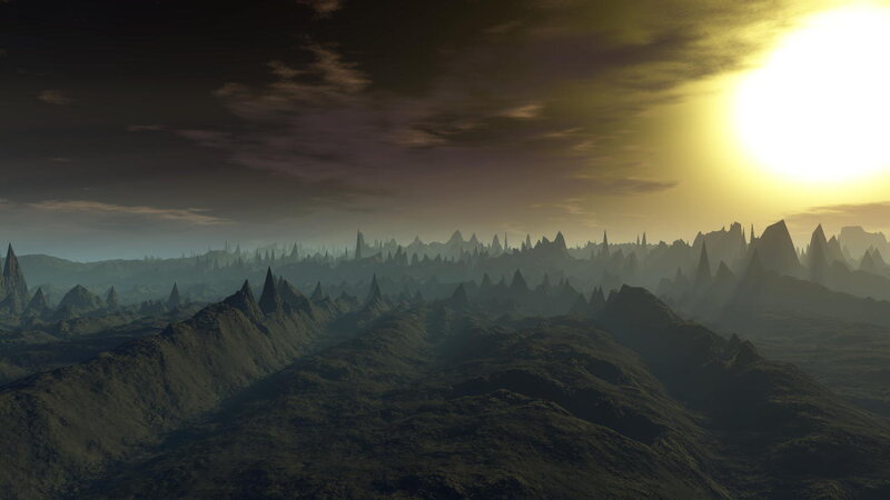 Alien Mountain Range