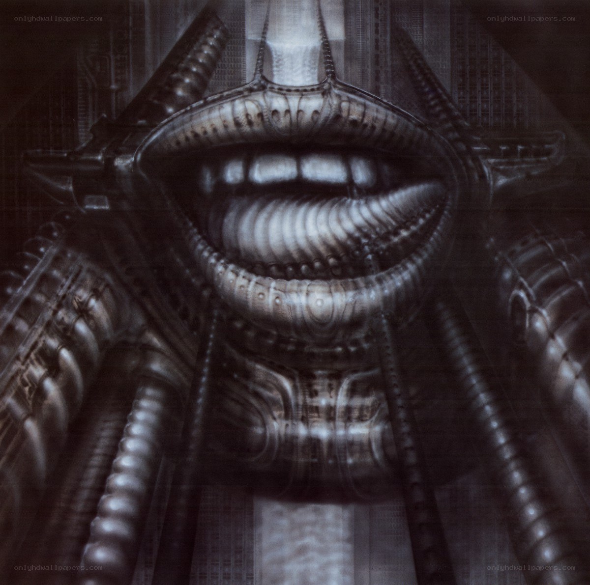 alien mouth close-up