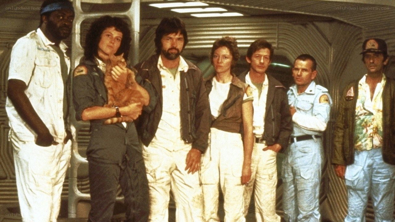 Alien movie cast group shot