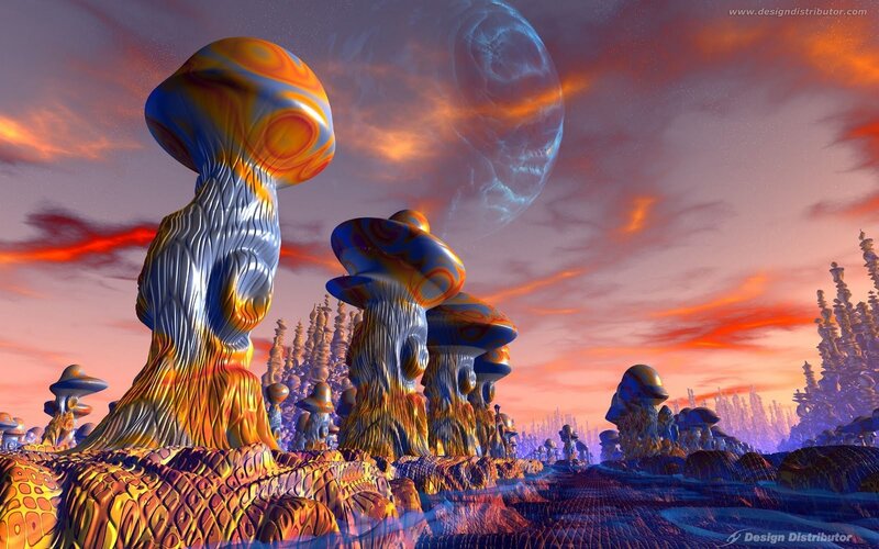 Alien Mushroom Formations