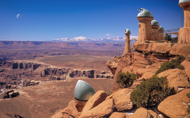 Alien Observatory on Cliff