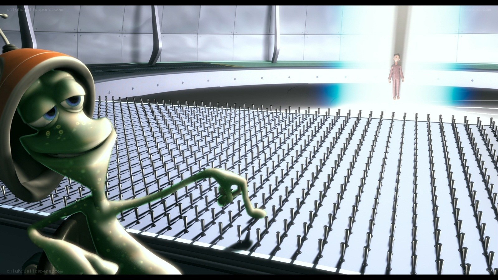 alien on a bed of nails