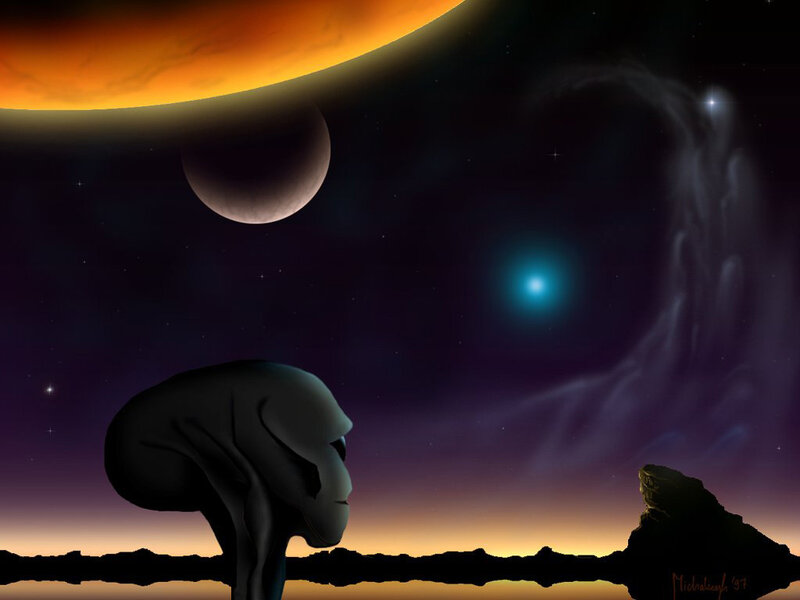 alien on alien planet