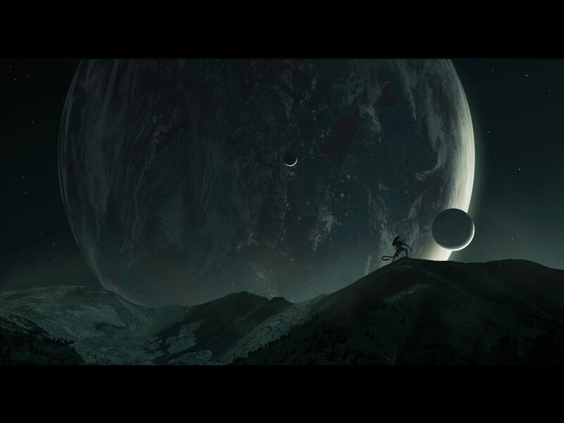 Alien on Alien Planet — Black