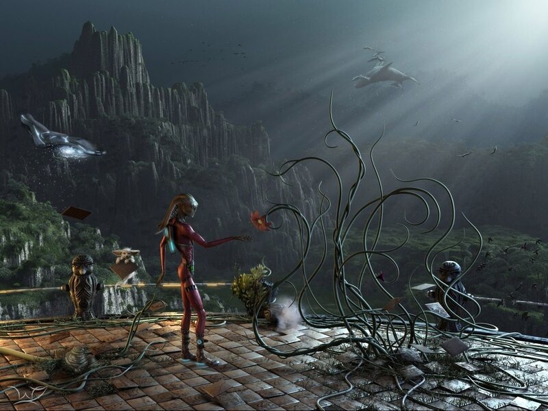 Alien on Alien Planet — Green