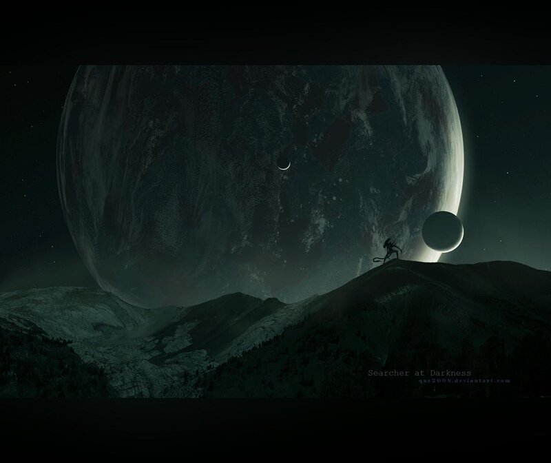 Alien on Mountain Peak