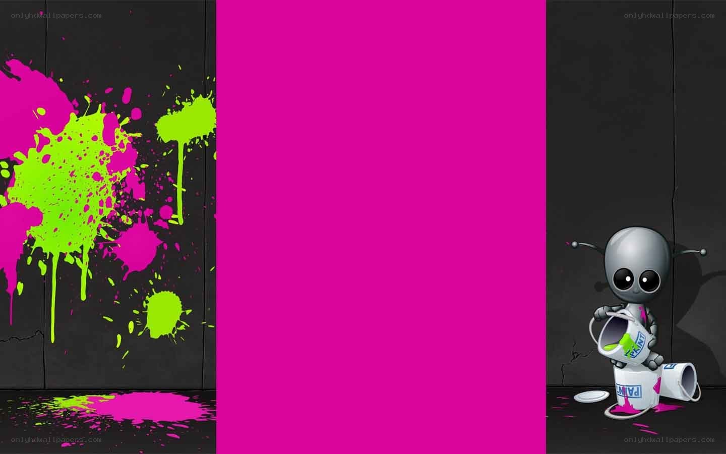 alien painting splatter