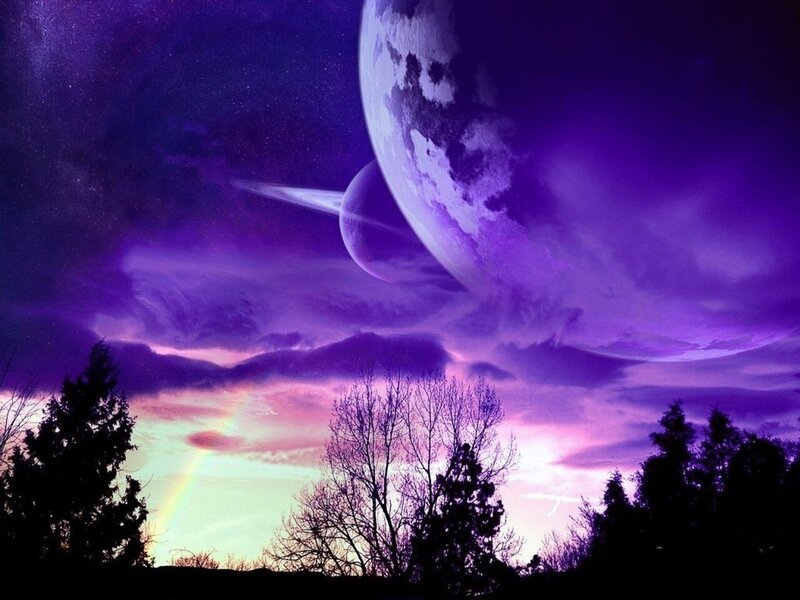 Alien Planet and Moon