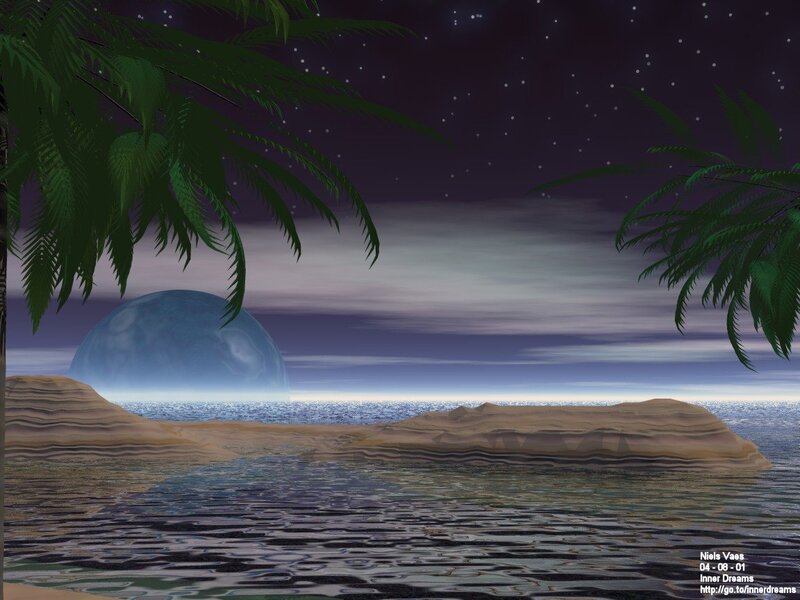 Alien Planet Beach — Blue