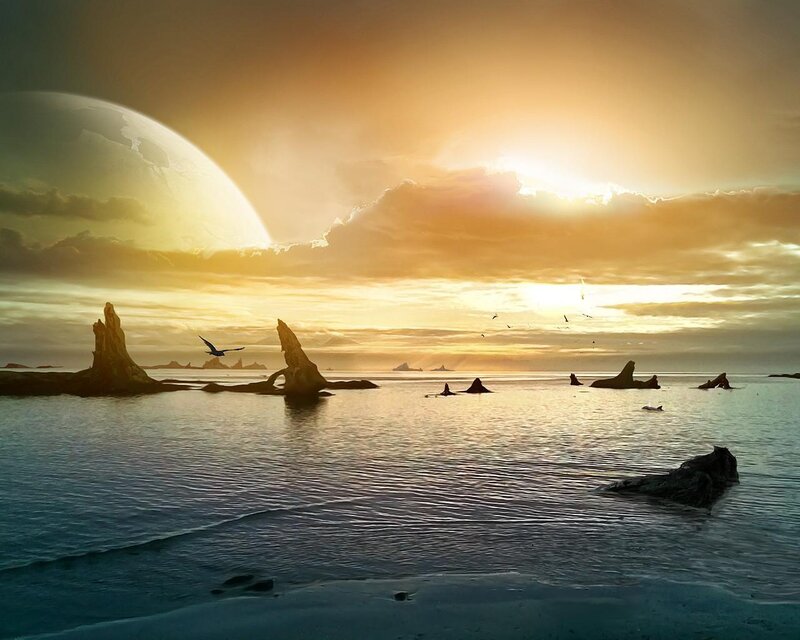 Alien Planet Beach — Orange