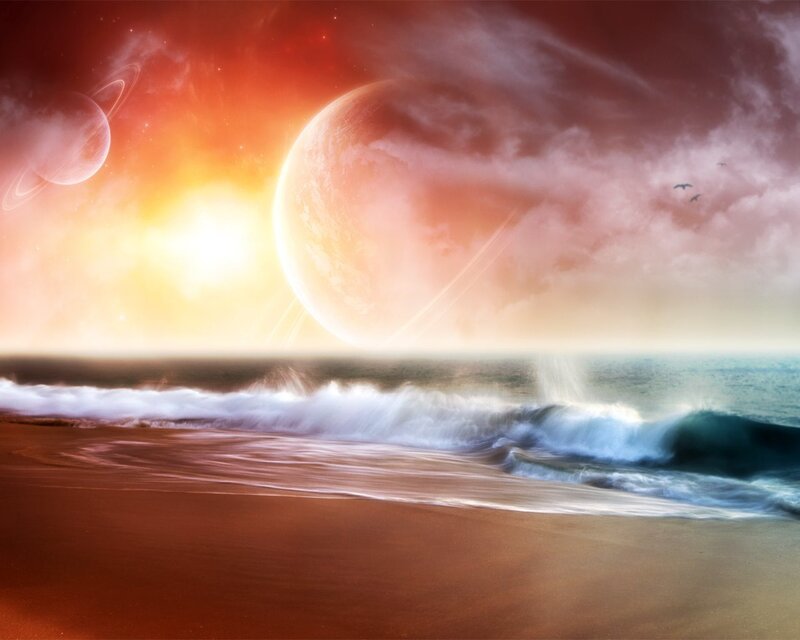 Alien Planet Beach — Red