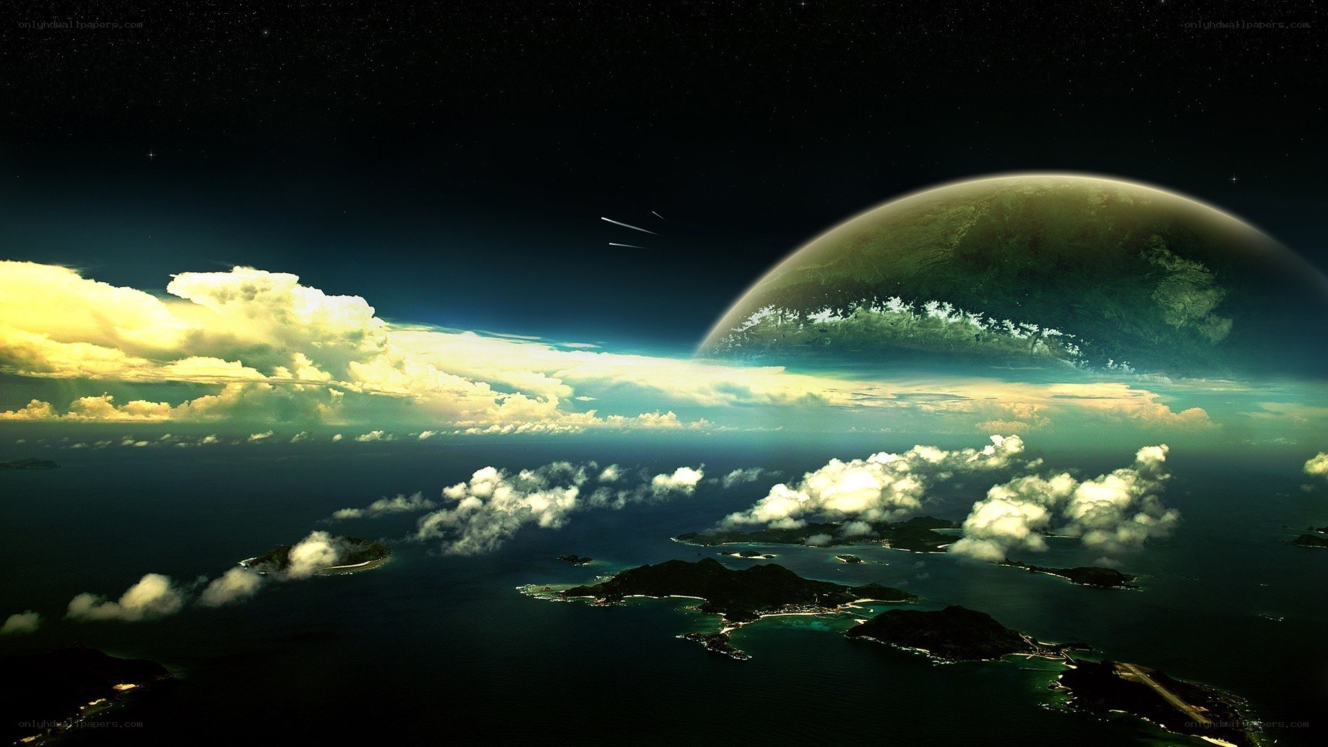 alien planet from orbit