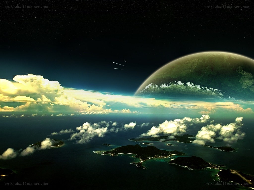 alien planet from orbit