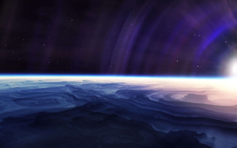 alien planet from space