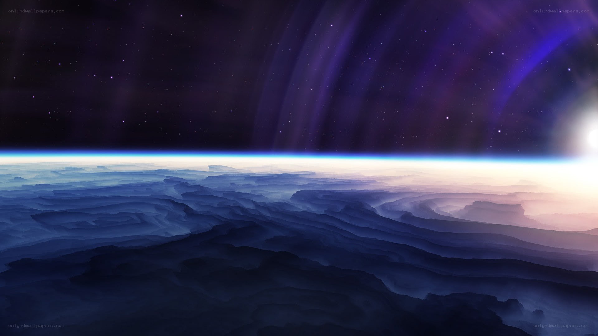 alien planet from space