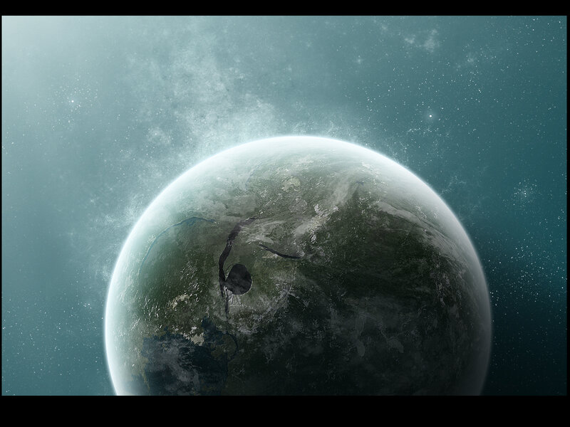 alien planet from space