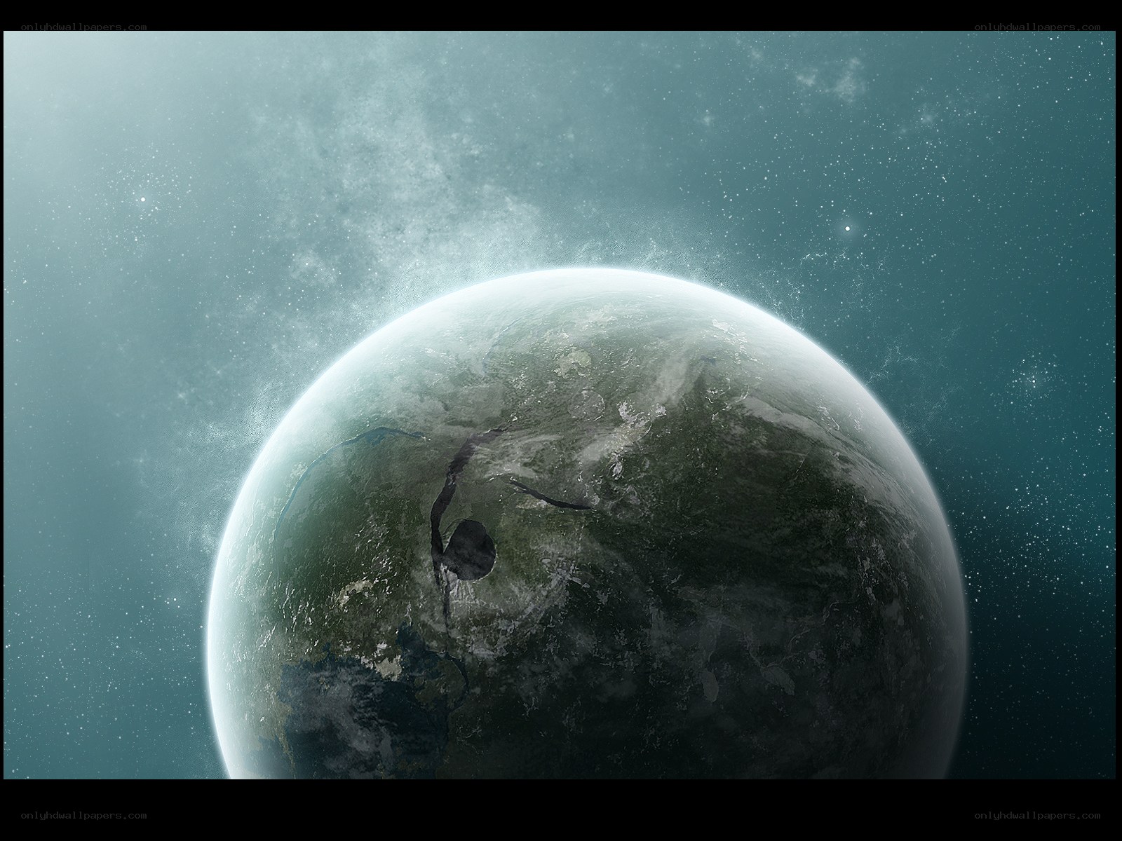 alien planet from space