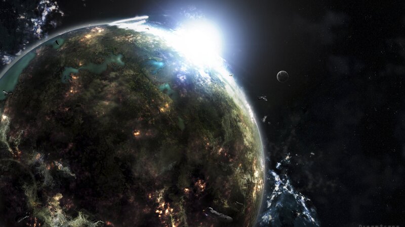 alien planet from space