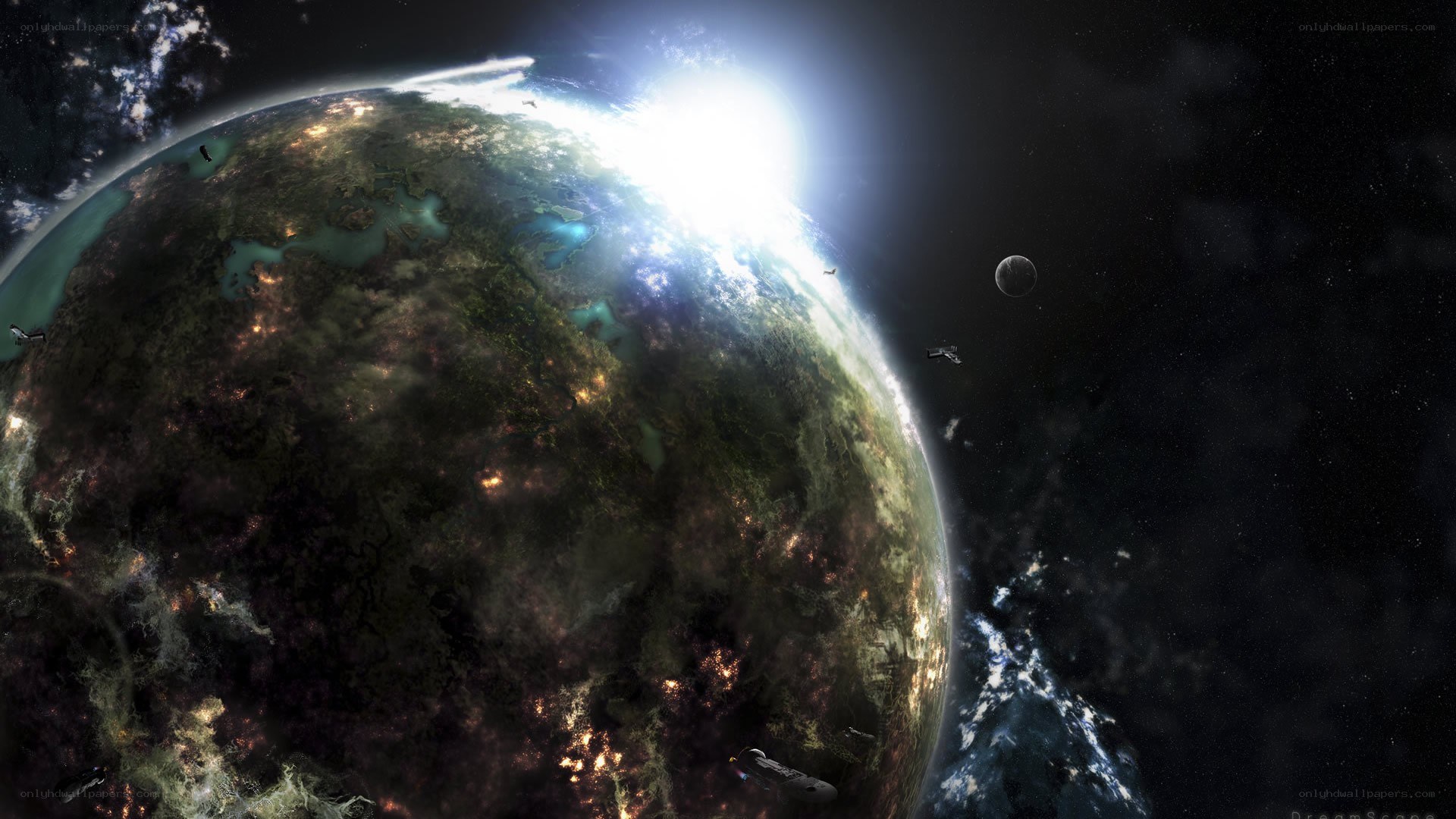 alien planet from space