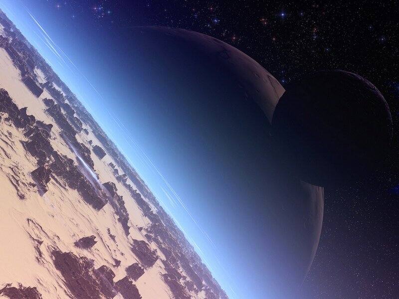 alien planet from space